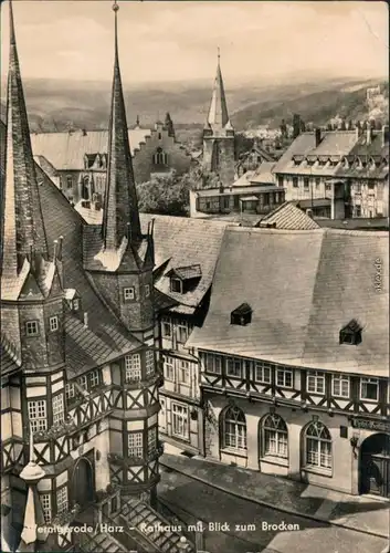 Ansichtskarte Wernigerode Rathaus 1965