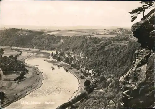 Ansichtskarte Wehlen Panorama-Ansicht 1967