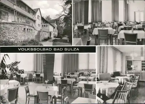 Ansichtskarte Bad Sulza Kurhaus: Speisesaal, Café Schmidt 1980