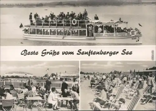Senftenberg (Niederlausitz)  Senftenberger See Fährschiff, Gaststätte 1974