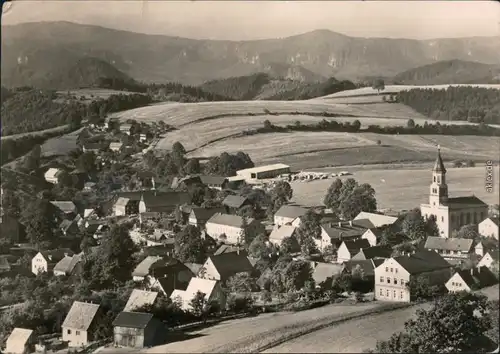 Ansichtskarte Saupsdorf-Kirnitzschtal Panorama-Ansicht 1971
