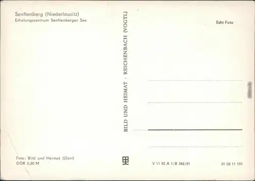 Großkoschen-Senftenberg (Niederlausitz Senftenberger See: Bungalowsiedlung 1981