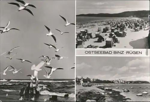 Ansichtskarte Binz (Rügen) Strand 1985