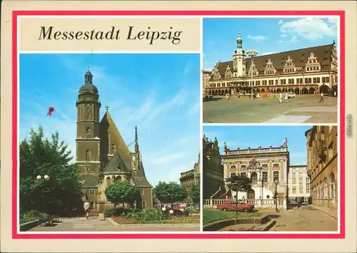 Leipzig Thomaskirche, Altes Rathaus, Altes Handelsbörse am Naschmarkt g1989