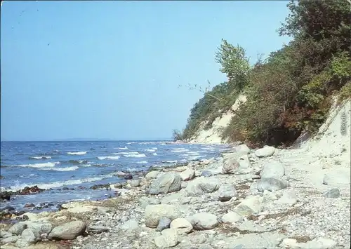 Mecklenburg Vorpommern Ufer-Ansicht mit Blick aufs Meer Bild Heimat DDR g1988