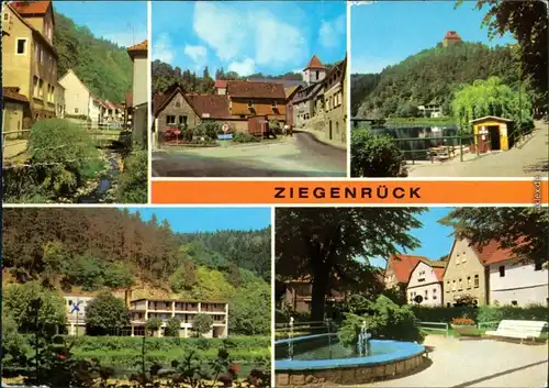 Ziegenrück/Saale Drebabach, Straße  Pakaer Straße, Platz der Jugend 1978