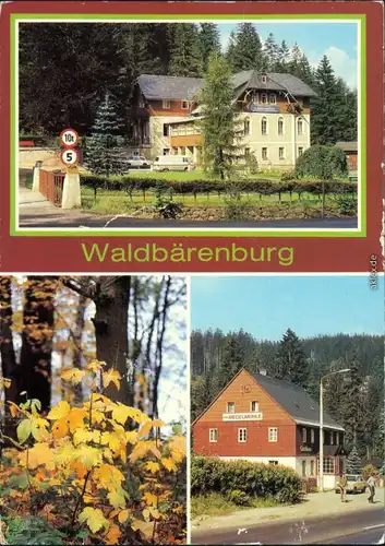 Waldbärenburg Altenberg erzgebirge Robotron Gaststätte "Riedelmühle" g1983
