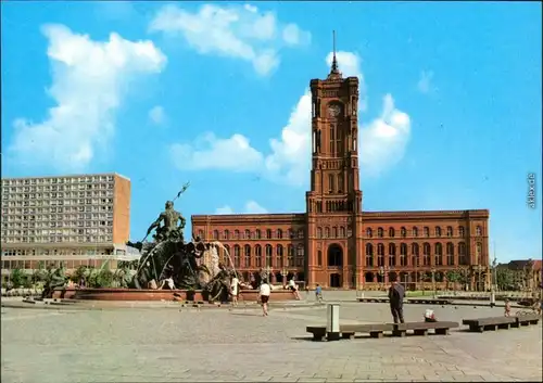 Mitte -Berlin Rotes Rathaus Ansichtskarte 1976