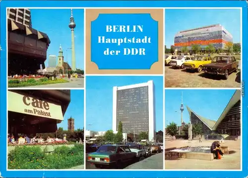 Berlin  CENTRUM-Warenhaus, Café am Palast, Internationales  "Ahornblatt" g1984