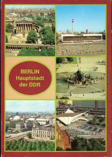 Berlin Nationalgalerie, Palast der Republik, Neptunbrunnen Begasbrunnen  1984