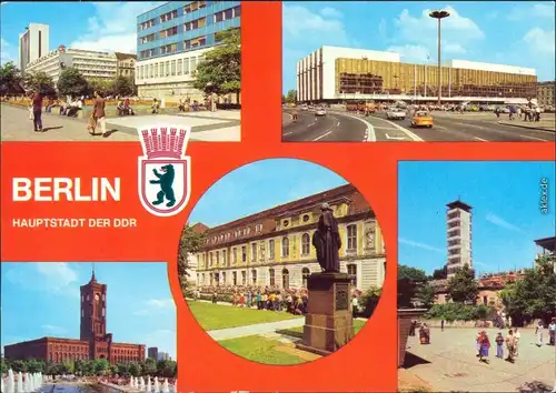 Mitte-Berlin Lindencorso, Interhotel "Unter den Linden Palast   Republik  g1984