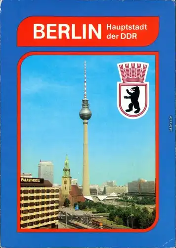 Ansichtskarte Mitte-Berlin Stadtzentrum 1983