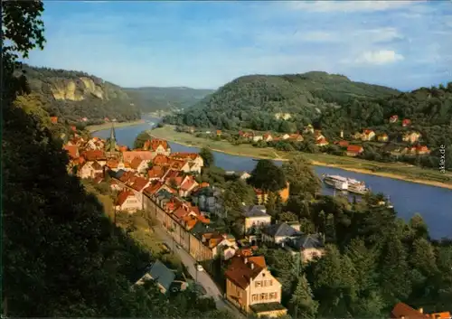 Ansichtskarte Stadt Wehlen Panorama-Ansicht 1969