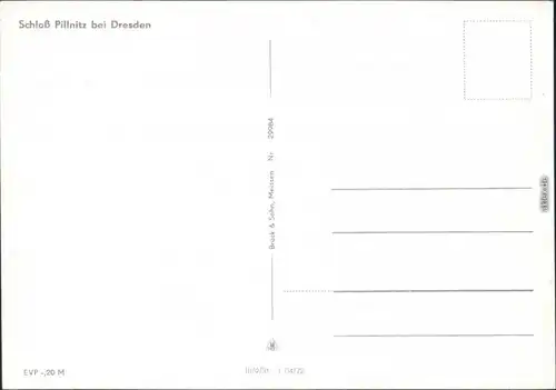 Ansichtskarte Pillnitz Schloss Pillnitz 1974
