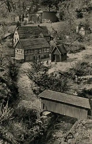 Oederan Miniaturpark Klein-Erzgebirge Orgelbauers Silbermann 1958