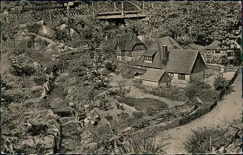 Ansichtskarte Oederan Miniaturpark Klein-Erzgebirge - Frohnauer Hammer 1958