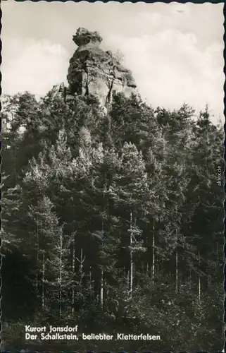 Ansichtskarte Jonsdorf Der Schalkstein - beliebter Kletterfelsen 1965