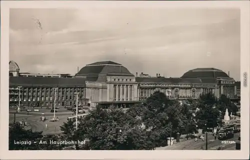 Ansichtskarte Leipzig Hauptbahnhof 1955/0000