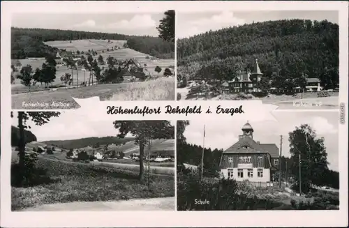 Rehefeld-Altenberg (Erzgebirge) Ferienheim Aufbau, Kurheim VP, Schule 1960