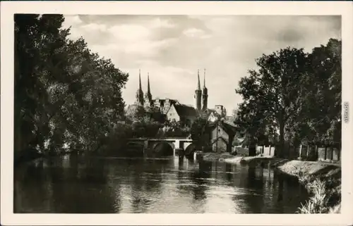 Ansichtskarte Merseburg Saale mit Schloss 1956