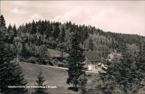 Ansichtskarte Schellerhau-Altenberg (Erzgebirge) Schellermühle 1962