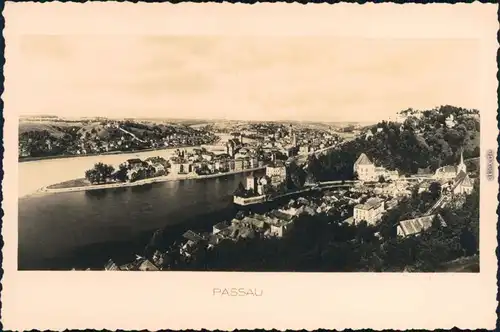 Ansichtskarte Passau Panorama-Ansicht 1923