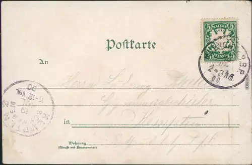 Ansichtskarte München Justizpalast 1900