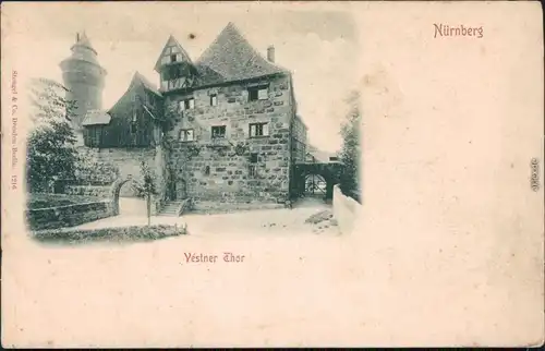 Ansichtskarte Nürnberg Yestner Thor 1904