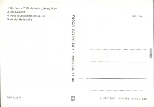 Rerik Kurhaus, Kinderheim Jenny Marx, Salzhaff,  , An der Haffstraße 1984