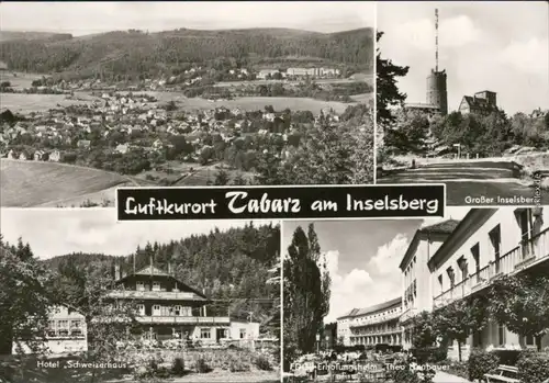 Tabarz/Thüringer Wald  Inselberg, Hotel  FDGB-Erholungsheim Theo Neubauer 1975