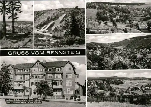 Mehrbildkarte Neuhaus am Rennweg Ernstthal Lauscha Erholungsheim 1977