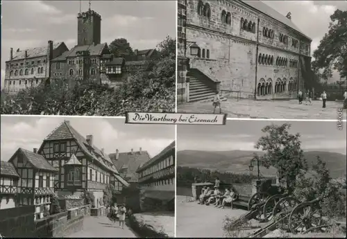 Ansichtskarte Eisenach Wartburg - Vogtei mit Nürnberger Erker - Schanze 1982