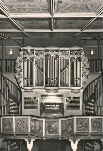 Ansichtskarte Mauersberg-Großrückerswalde Kreuzkapelle - Eule-Orgel 1983