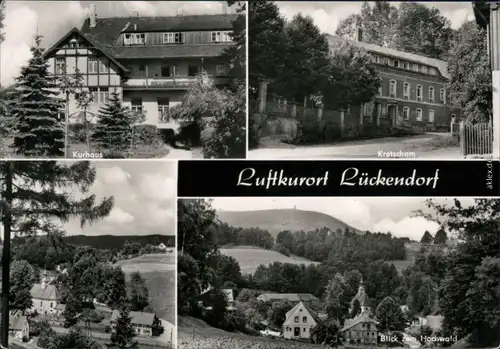 Lückendorf-Oybin Kurhaus, Kretscham, Kapelle, Überblick zum Hochwald 1974