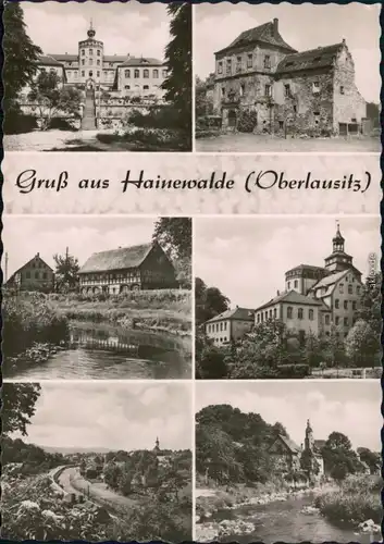 Hainewalde Schloß, Ortsmotiv, Bauerngehöft, Kloster, Überblick 1962