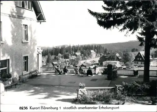 Ansichtskarte Bärenburg-Altenberg (Erzgebirge) Panorama 1976
