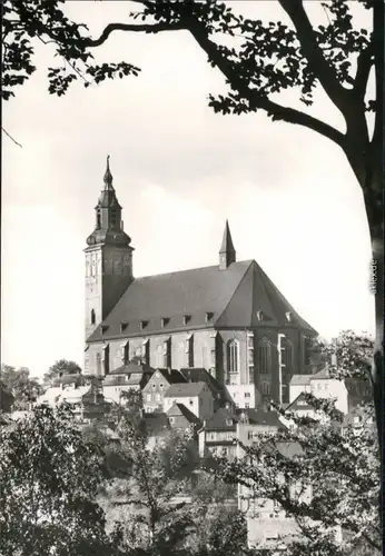 Ansichtskarte Schneeberg (Erzgebirge) St. Wolfgangs-Kirche 1975