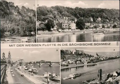 Wehlen Sächsische Dampfschifffahrt Weiße Flotte: Bastei, Wehlen 1972