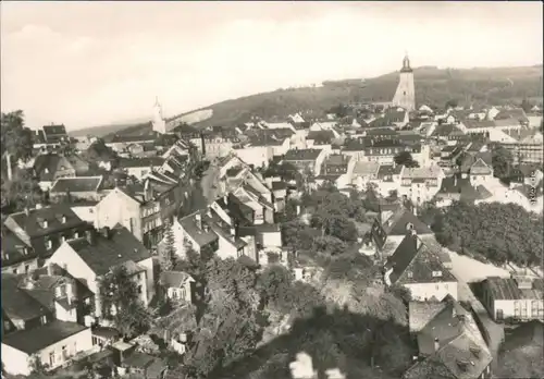 Ansichtskarte Schneeberg (Erzgebirge) Panorama-Ansicht 1973