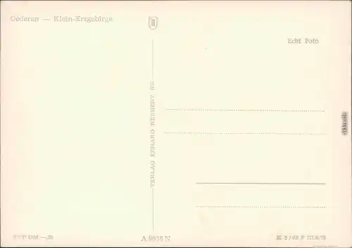Ansichtskarte Oederan Miniaturpark Klein-Erzgebirge  x 1975