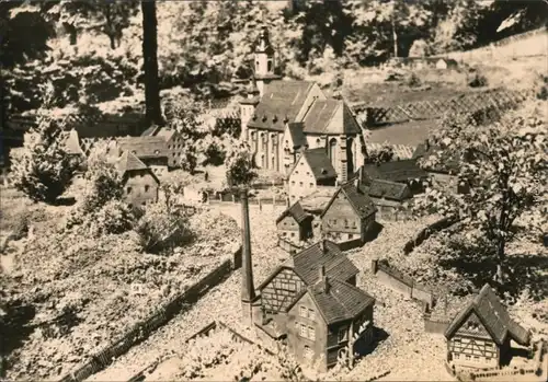 Ansichtskarte Oederan Miniaturpark Klein-Erzgebirge 1975