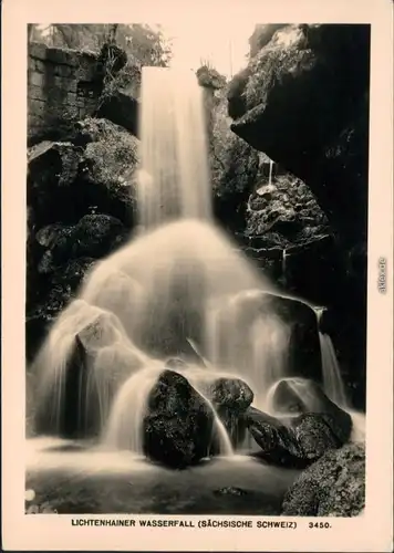 Ansichtskarte Lichtenhain Lichtenhainer Wasserfall 1962