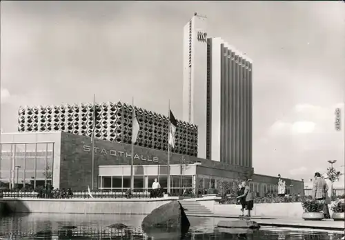 Chemnitz Karl-Marx-Stadt Stadthalle mit Interhotel "Kongreß" 1975