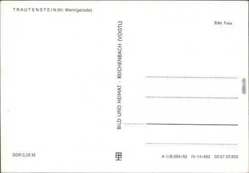 Ansichtskarte Trautenstein-Oberharz am Brocken Panorama-Ansicht 1982