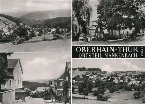 Ansichtskarte Mankenbach-Oberhain Überblick, Ortsmotive, Panorama 1970