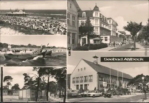 Ahlbeck (Usedom) Seebrücke, FDGB-Bungalowdorf, FDGB-Erholungsheim  1975