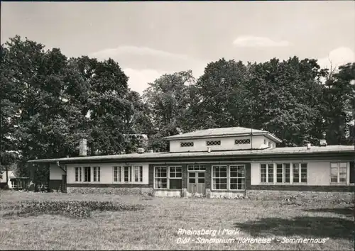 Ansichtskarte Rheinsberg (Mark) Diät-Sanatorium "Hohenelse" 1968