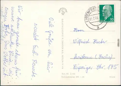 Ansichtskarte Ehrenfriedersdorf Greifensteine 1964