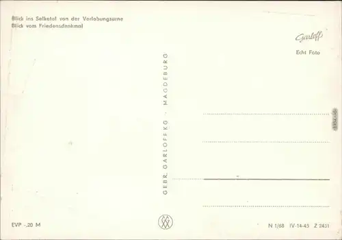 Ansichtskarte Alexisbad-Harzgerode 2x Panorama-Ansichten 1968