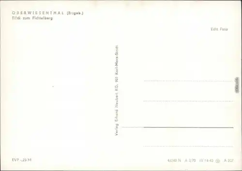 Ansichtskarte Oberwiesenthal Fichtelberghaus und Wetterwarte 1970